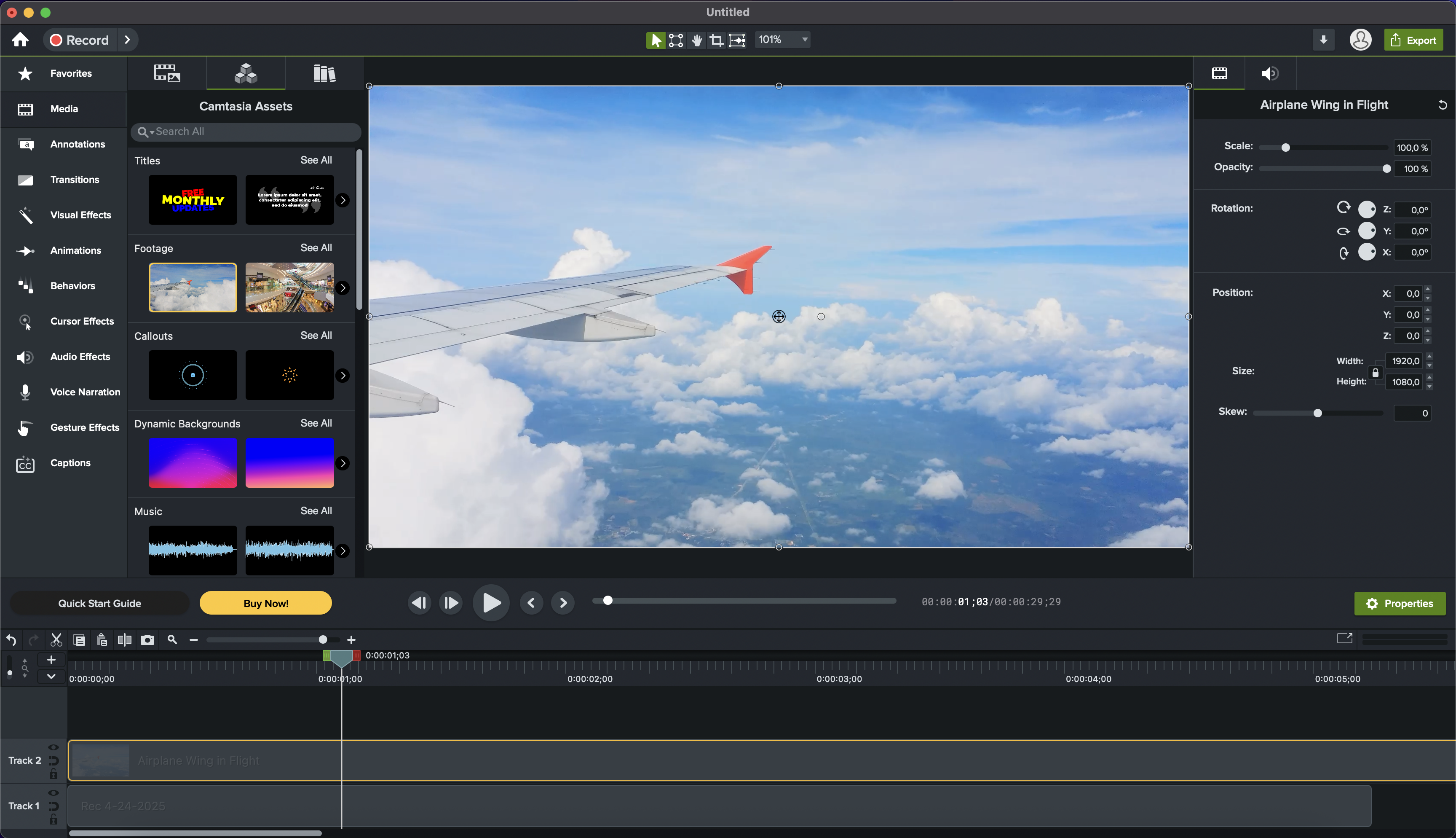 Camtasia thumbnail